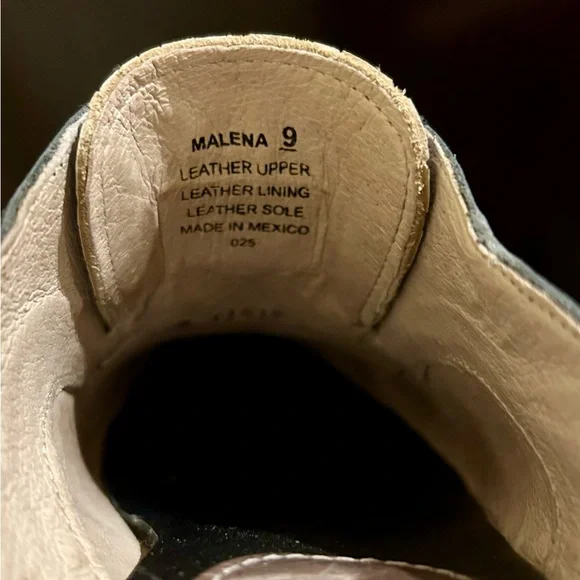 Freebird Navy and Blue Mules with Leather Accents - Picture 5 of 5